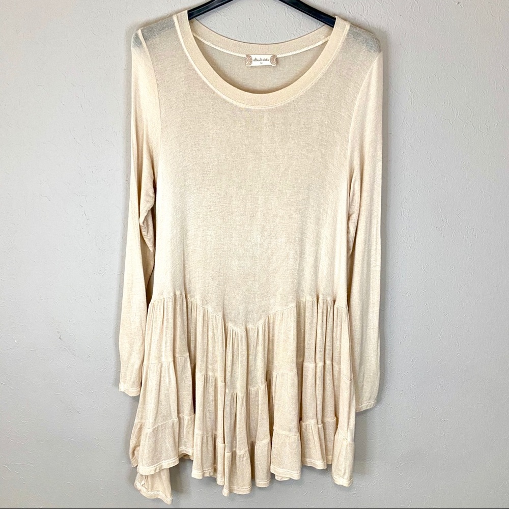 Altar’d State Dress or Tunic Blush Ruffle Hem EUC